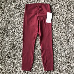 LuluLemon Wunder Under HR Tight 25” Flux, Chianti